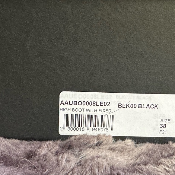 1017 ALYX 9SM Black Fixed Sole Thigh-High Boots never worn! - Picture 6 of 7